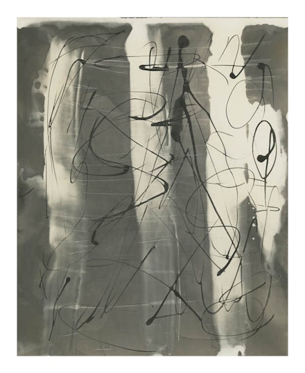 Walter Hopps, <em>Untitled (series)</em>, c. early to mid 1950’s, light drawings on silver bromide photographic paper, each 10 × 8 in (approx.), Courtesy of Private Collection.
