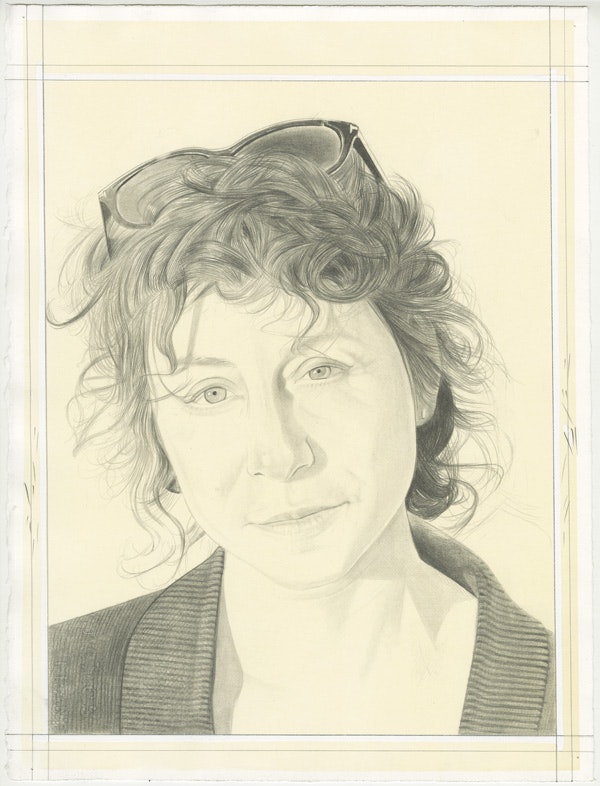 Pencil Portrait of Lisa Oppenheim by Phong Bui