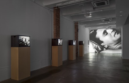 <em>Ugo Rondinone: I ♥ John Giorno</em> | Andy Warhol: SLEEP AND OTHER WORKS, installation view. Photo by Daniel Perez.