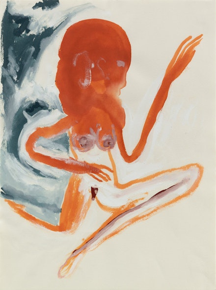 <i>Untitled (Woman)</i>, 1986, Gouache on paper, 30 x 22 1/4 in, 76 x 56.5 cm
