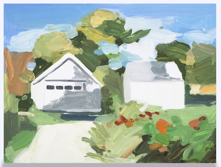 Maureen Gallace, <em>Summer Shade</em>, 2015, oil on panel. The Durham Collection, Denver, CO. Photo by David B. Smith. Image courtesy the artist and 303 Gallery.
