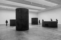 <p>Richard Serra, <em>Four Rounds: Equal Weight, Unequal Measure</em>,  2017. Installation view, Richard Serra: Sculpture and Drawings, David Zwirner, New York, 2017. Photo by Cristiano Mascaro. © 2017 Richard Serra / Artists Rights Society (ARS), New York. Courtesy David Zwirner, New York/London.</p>