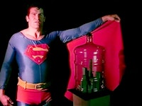 <p>Mike Kelley, <em>Still from ‘Superman Recites Selections from “The Bell Jar” and Other Works by Sylvia Plath’</em>, 1999. Video. Art © Mike Kelley Foundation for the Arts. All Rights Reserved / Licensed by VAGA, New York, NY. Courtesy the Mike Kelley Foundation for the Arts and Hauser & Wirth.</p>