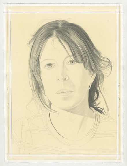 Portrait of Cecily Brown. Pencil on Paper by Phong Bui