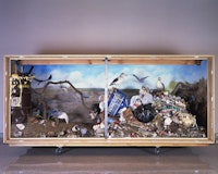 <p>Mark Dion, <em>Landfill</em>, 1999-2000. Mixed media, 71 ½ x 147 ½ x 64 inches. Museum of Contemporary Art San Diego, Museum purchase, Contemporary Collectors Fund. Photo by Pablo Mason. © Mark Dion.</p>