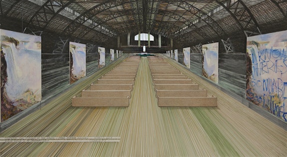 Diana Wege, <em>Proposals for Stations of the Cross, Park Avenue Armory, March 2018</em>, January 2017. Courtesy the artist. 
