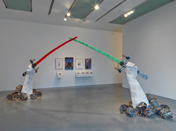 Installation view, Michael Rakowitz, <em>The worst condition is to pass under a sword which is not one’s own</em>, Tate Modern, January–May 2010. © Michael Rakowitz. Photo © Tate Photography.