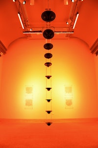 Raven Chacon, <em>Still Life, #3</em>, 2015 (detail). Sound and light installation with text. Voice and translation by Melvatha Chee. Collection of the artist. Photo: Joshua Voda/NMAI