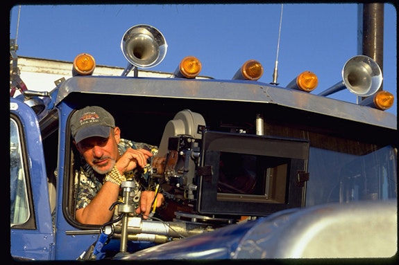 Rob Cohen on the set directing <em>The Fast and the Furious</em> (2001)
