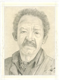 Portrait of Jack Whitten, pencil on paper by Phong Bui.