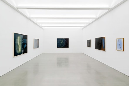 Installation view of  Hans Hartung: A Constant Storm, 2018, Courtesy Perrotin. 