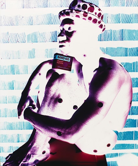 Lola Flash, <em>BandAids</em>, digital c-print (1990). Courtesy the artist