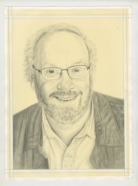 Portrait of Jonathan Fineberg, pencil on paper by Phong Bui. 