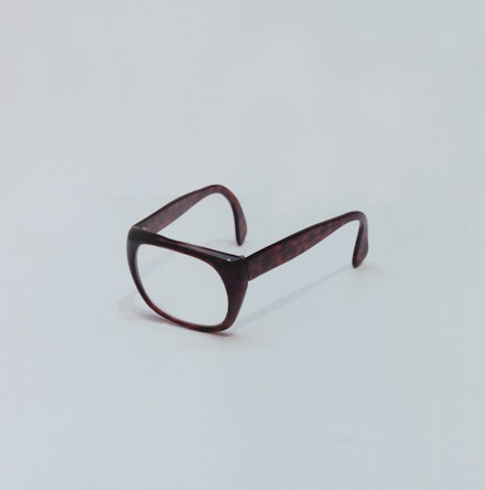 Jaime Pitarch, <em>Cyclops</em>, 2007, Deconstructed and reconstructed eyeglasses, 3.54 x 2.76 x 6.3 inches, Image courtesy the artist and Spencer Brownstone Gallery
