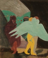 Bob Thompson, <em>Untitled</em>, 1962. Gouache on paper, 21 7/8 x 17 5/8 inches. Private collection.