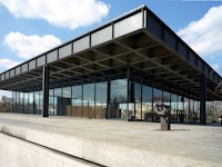 The New National Gallery in Berlin. Designed by Mies, opened in 1968.
