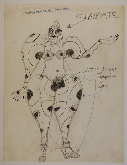 <p>Jack Smith. <em>Untitled,</em> c. 1968, Mixed media on paper, 11 x 8 ½ inches. Courtesy of Artists Space, New York and Gladstone Gallery, New York and Brussels</p>