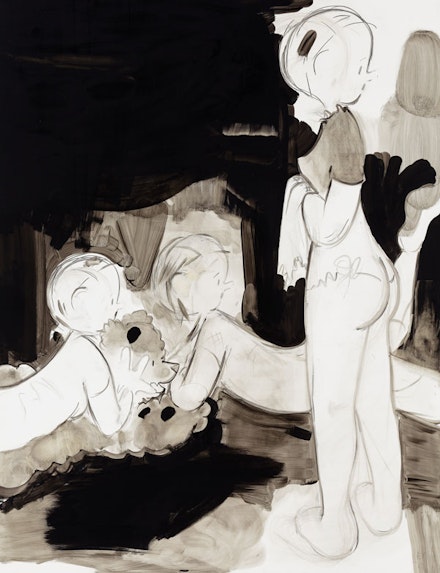 <p>Ellen Berkenblit, <em>Untitled</em>, 2009. Oil, charcoal and pencil on board. 39 x 30 inches. Courtesy Anton Kern Gallery, New York. © Ellen Berkenblit.</p>