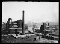 Industrial buildings, Pittsburgh, PA. c.1900. The Library of Congress.