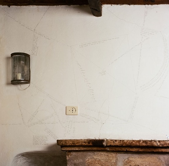 Sol LeWitt, <em>Wall Drawing #288</em> at Spoleto. Image courtesy Joschi Herczeg and Sol LeWitt Estate. 