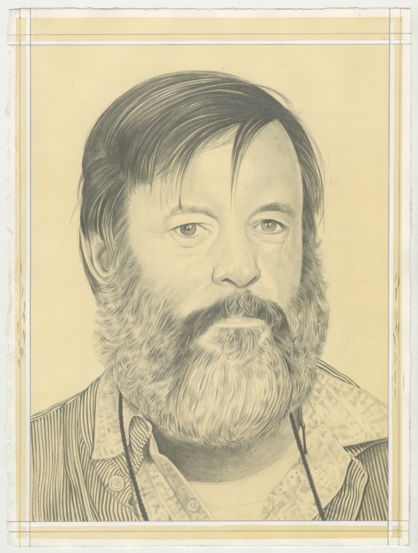 Portrait of Ken Price, pencil on paper by Phong Bui