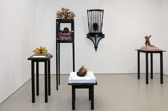 Nick Cave, <em>If a Tree Falls</em>, 2018, installation view, Jack Shainman, New York. Courtesy Jack Shainman.