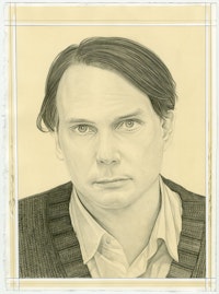 Portrait of Gregor Hildebrandt, pencil on paper by Phong Bui.