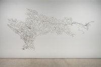 Maya Lin, <em>Pin River - Hudson Watershed</em>, 2018. Stainless steel pins. Courtesy the artist. Photo: Kris Graves.