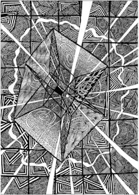Charles Stein, <em>Untitled</em>, 2017. Ink on paper, 15 x 10.5 inches. Collection the artist. Courtesy Station Hill Press.
