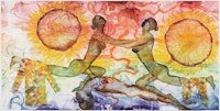 <p>Francesco Clemente,<em> A History of the Heart in Three Rainbows (III)</em>, 2009. Watercolor on paper, 73 1/9 x 149 3/4 inches. Courtesy the artist.</p>