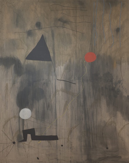 Joan Miró, <em>The Birth of the World</em>, 1925. Oil on canvas, 98 3/4 x 78 3/4 inches. © 2018 Successió Miró / Artists Rights Society (ARS), New York / ADAGP, Paris.