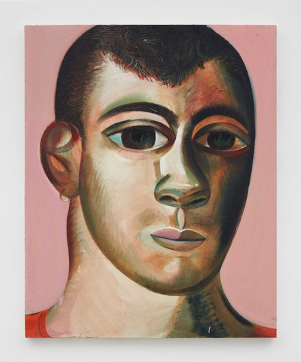 Louis Fratino, <em>Me</em>, 2019. Oil on canvas, 60 x 48 inches. © Louis Fratino. Courtesy Sikkema Jenkins & Co., New York.