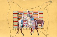Wendy Red Star, <em>Catalogue Number 1948.102 Parade Rider: Unidentified</em>, 2019. Pigment print on archival paper, 18 x 20 inches. Courtesy the artist and Sargent's Daughters.