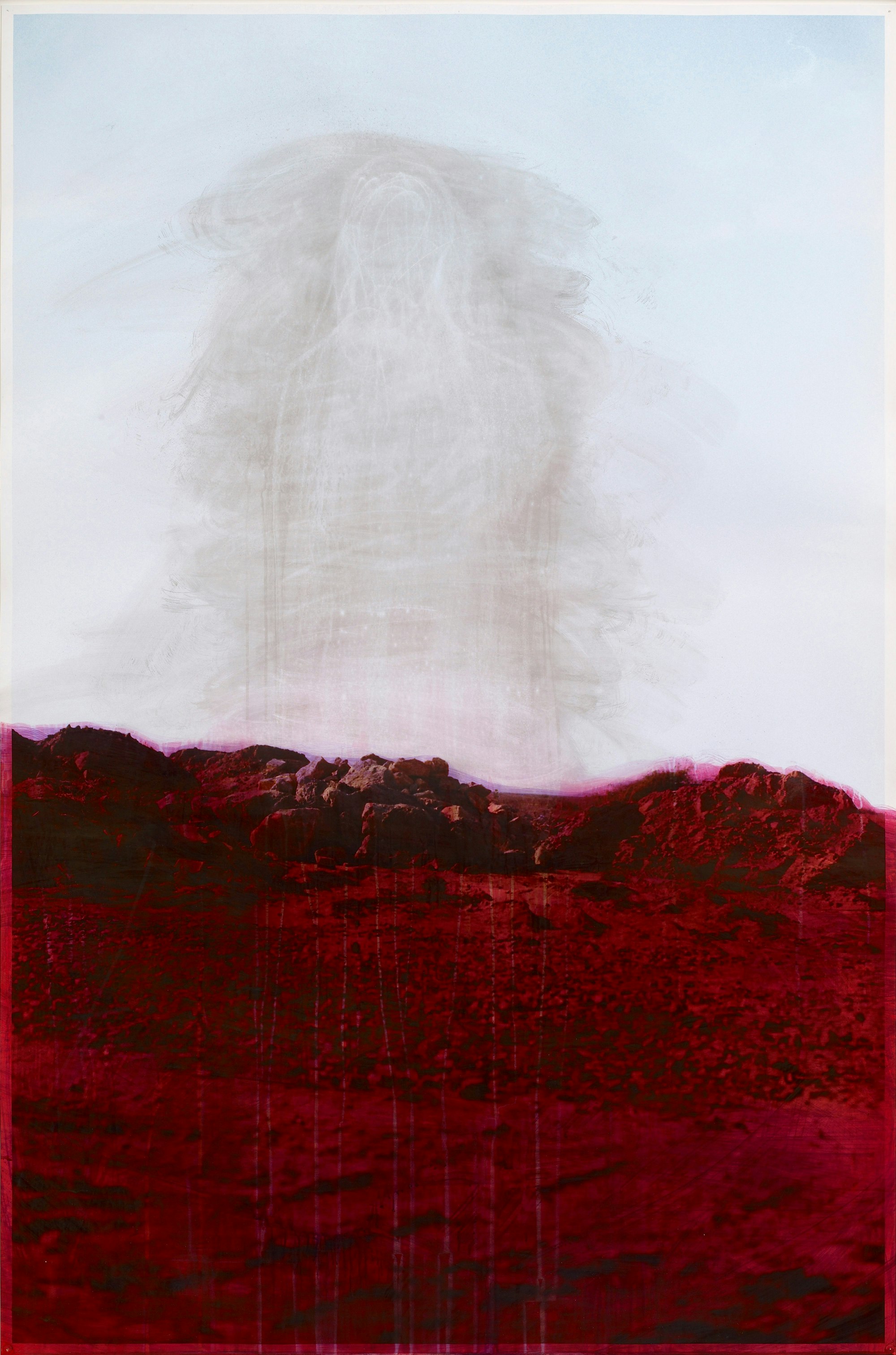 Huma Bhabha, <em>Untitled</em>, 2010. Ink on C-print. Courtesy the artist and Salon 94, New York.