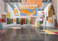 Installation view, <em>Vivian Suter</em>, at Gladstone Gallery, New York, 2019. Courtesy the artist and Gladstone Gallery, New York and Brussels. Photo: David Regen.