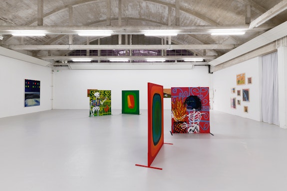 Installation view: <em>Marcus Jahmal: Gumbo</em>, CAC Passerelle, Brest, 2019. Courtesy the artist and CAC Passerelle.