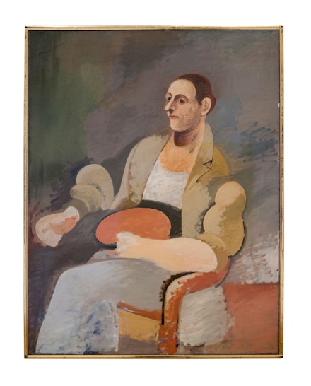 Arshile Gorky, <em>Portrait of Master Bill,</em> ca. 1937. Oil on canvas, 52 x 40 inches. Private collection.