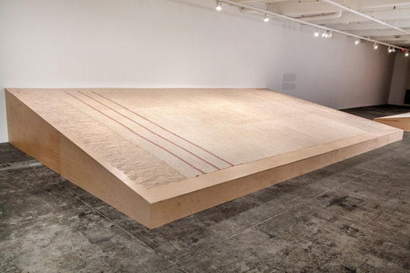 Sonya Clark, in collaboration with The Fabric Workshop and Museum, Philadelphia, <em>Monumental,</em> 2019. Photo: Carlos Avendaño.