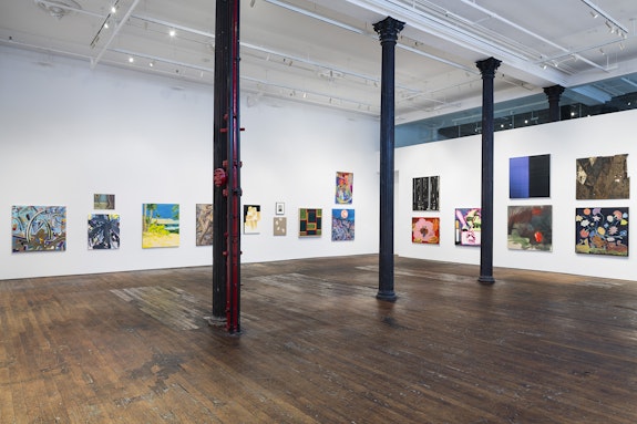 Installation view: <em>Downtown Painting</em>, Peter Freeman Gallery, New York, 2019. Photo: Nicholas Knight. Courtesy Peter Freeman, Inc.