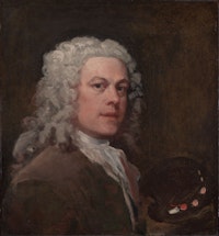 William Hogarth, <em>Self-Portrait</em>, ca. 1735, Yale Center for British Art, Paul Mellon Collection.