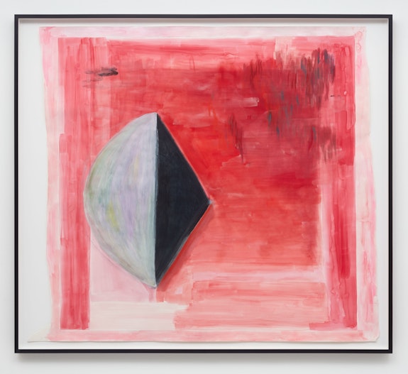 Monique Mouton, <em>Heat</em>, 2019. Watercolor, acrylic, soft pastel and pencil on paper, 63 x 80 3/4 x 2 3/4 inches framed. Courtesy the artist and Kayne Griffin Corcoran, Los Angeles. Photo: Flying Studio, Los Angeles.
