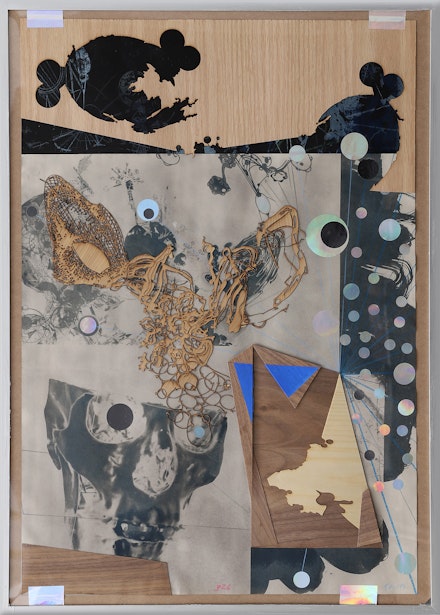 Tomas Vu, <em>326</em>, 2019, mixed media, cyanotype. 28.25 x 20.25 inches. Courtesy the artist. 