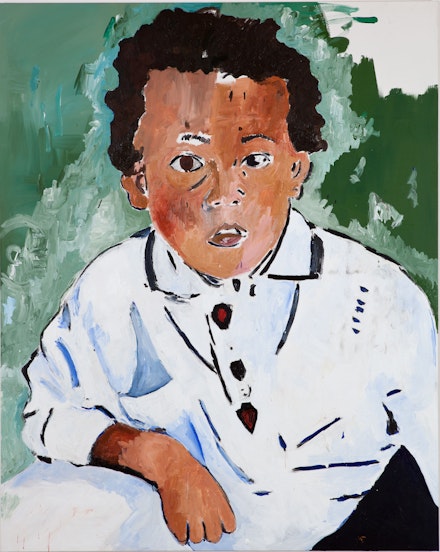 Henry Taylor, <em>Noah</em>, 2011. Acrylic on canvas, 96 1/2 x 76 3/4 inches. © Henry Taylor, Courtesy of the artist and Blum & Poe, Los Angeles/New York/Tokyo.