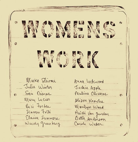 <em>Womens Work</em>, cover, issue 1. Courtesy of Primary Information