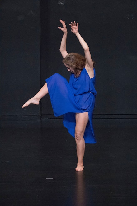 Catherine Gallant in Jerome Bel's <em>Isadora Duncan</em>. Photo: Elena Olivo.