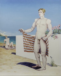 Caroline Coon, <em>See, He is Absolutely Gorgeous!</em> (2002), oil on canvas 152 x 122 cm. Courtesy the artist and TRAMPS New York and London. Photo: Richard Ivey.