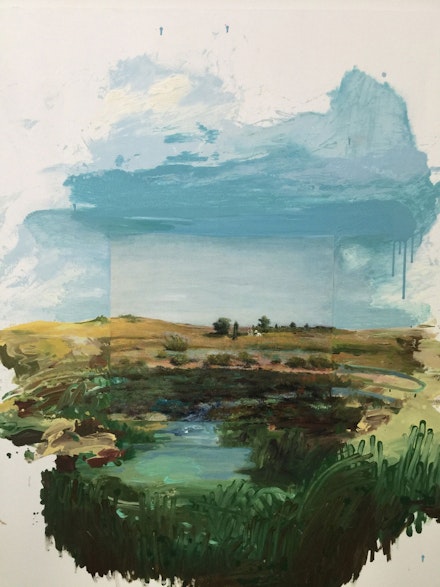 Mark William Wilson, Shinecock Redux, 2019. Oil on canvas, 60 x 48 inches. Courtesy the artist.