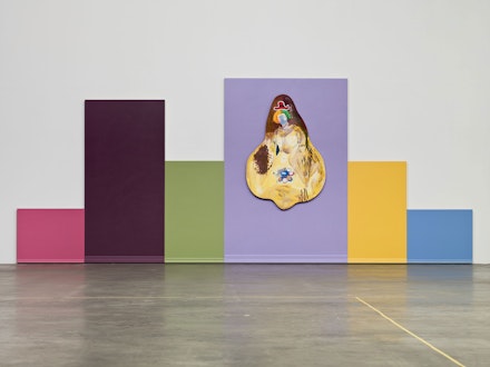 Mike Kelley, <em>Untitled 2</em>, 2008–09. Acrylic on wood panels, 96 x 249 1/2 x 5 inches. © Mike Kelley Foundation for the Arts. All Rights Reserved/VAGA at ARS, NY. Courtesy the Foundation and Hauser & Wirth.