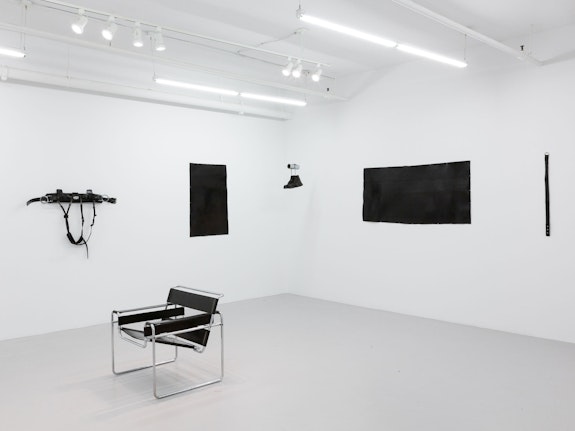 Installation view: <em>Tiona Nekkia McClodden: Hold on, let me take the safety off</em>, Company Gallery, New York, 2019. Courtesy the artist and Company Gallery, New York.