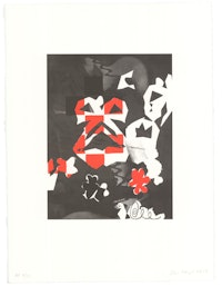 Charline von Heyl, <em>Trickster</em>, 2019 Lithograph in 2 colors, 30 x 22 inches. Courtesy the artist.